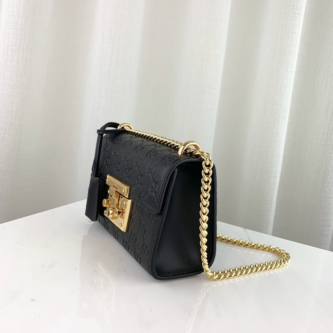 Gucci Padlock Small Gucci Signature Shoulder Bag 409487