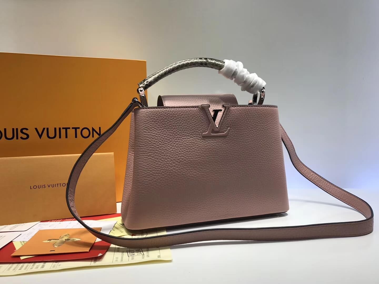Louis Vuitton Taurillon Leather And Python Capucines BB N92039