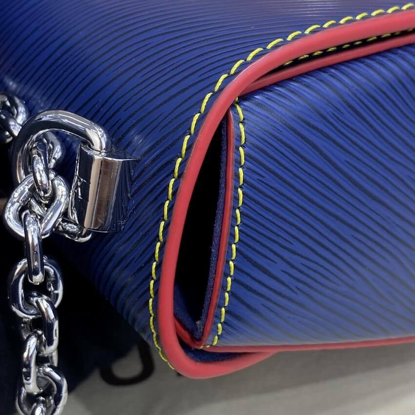 Louis Vuitton Epi Leather Twist MM M50282 Navy Blue/Red