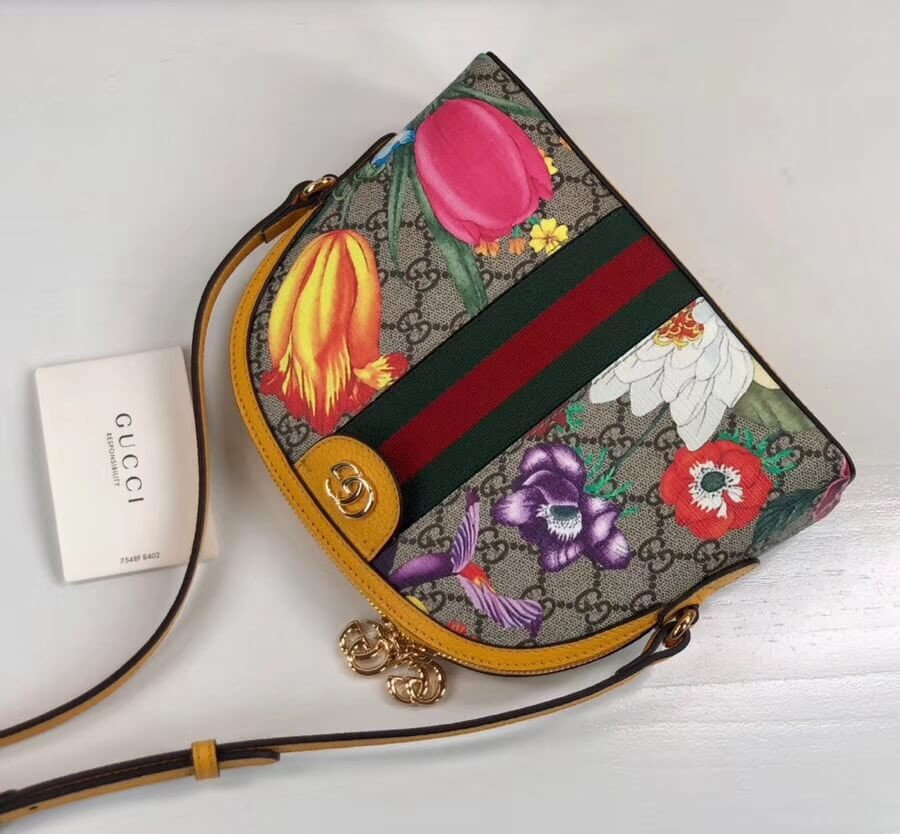 Gucci Ophidia GG Flora Small Shoulder Bag 499621