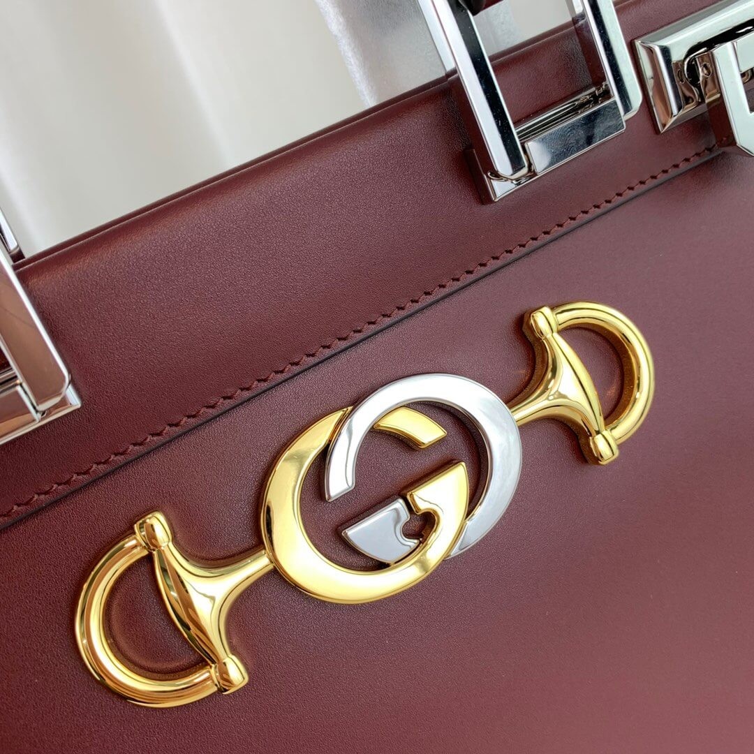 Gucci Zumi Smooth Leather Small Top Handle Bag 569712