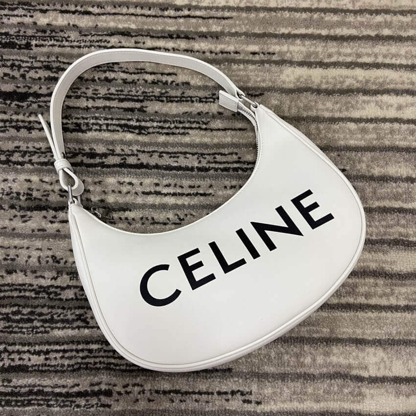 Celine Ava Bag In Smooth Calfskin With Celine Print 193953