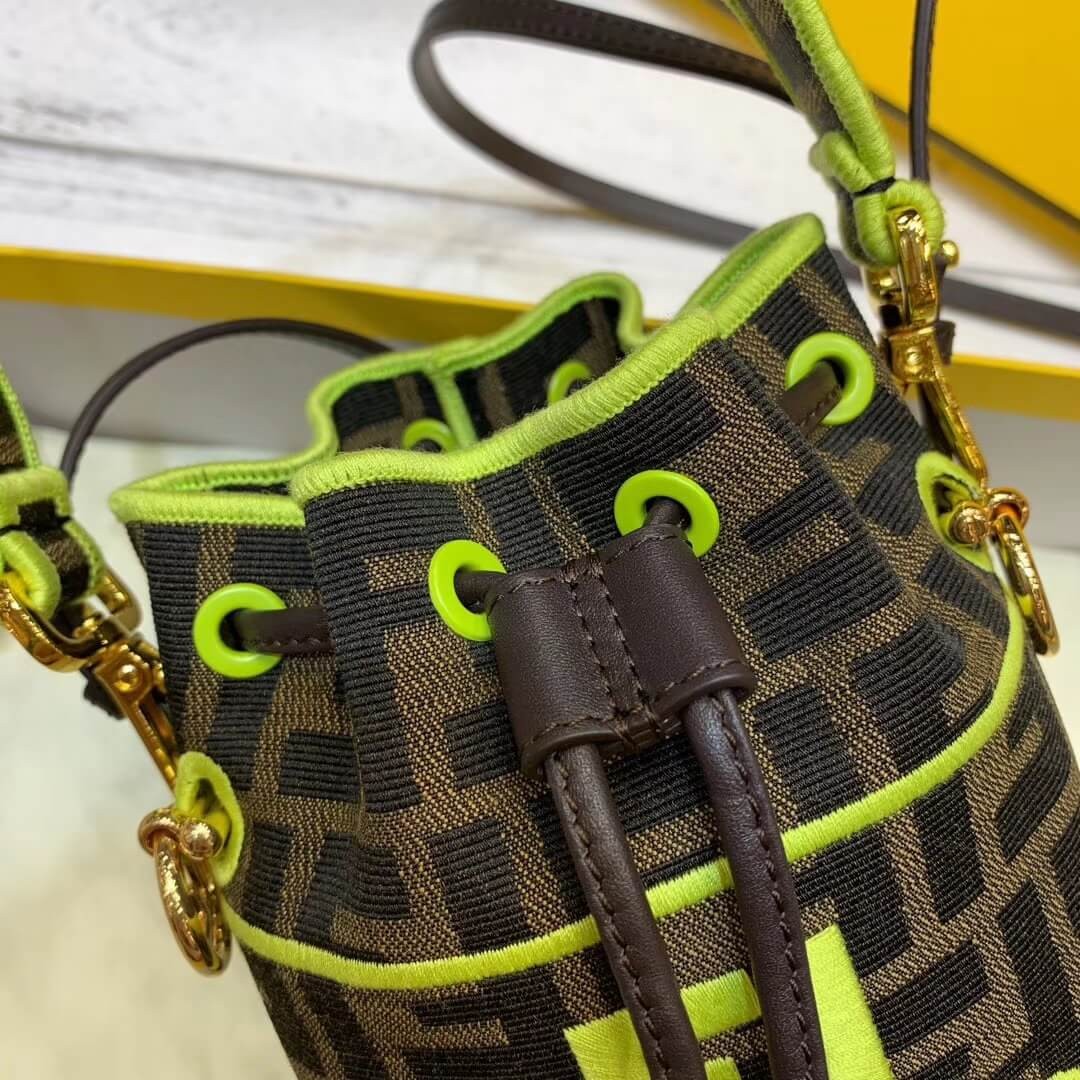 Fendi Mon Tresor Roma Amor Fabric Mini Bag 8BS010