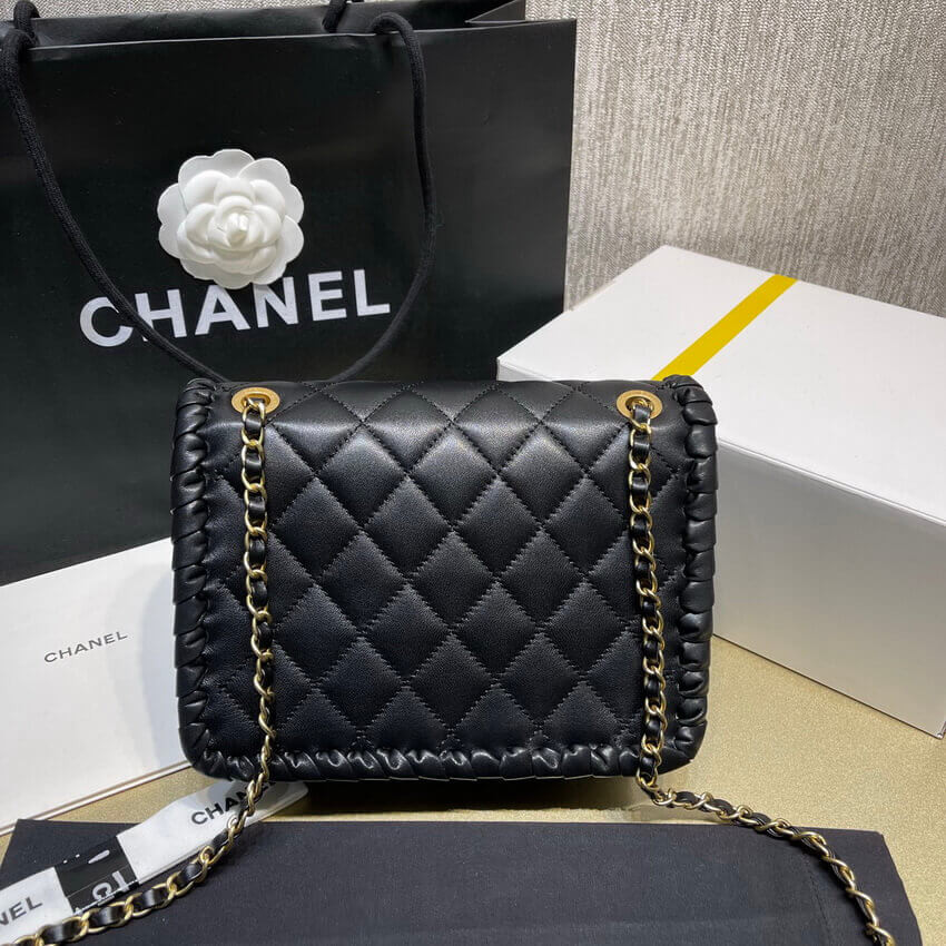 Chanel Braided Calfskin Flap Bag AS6075