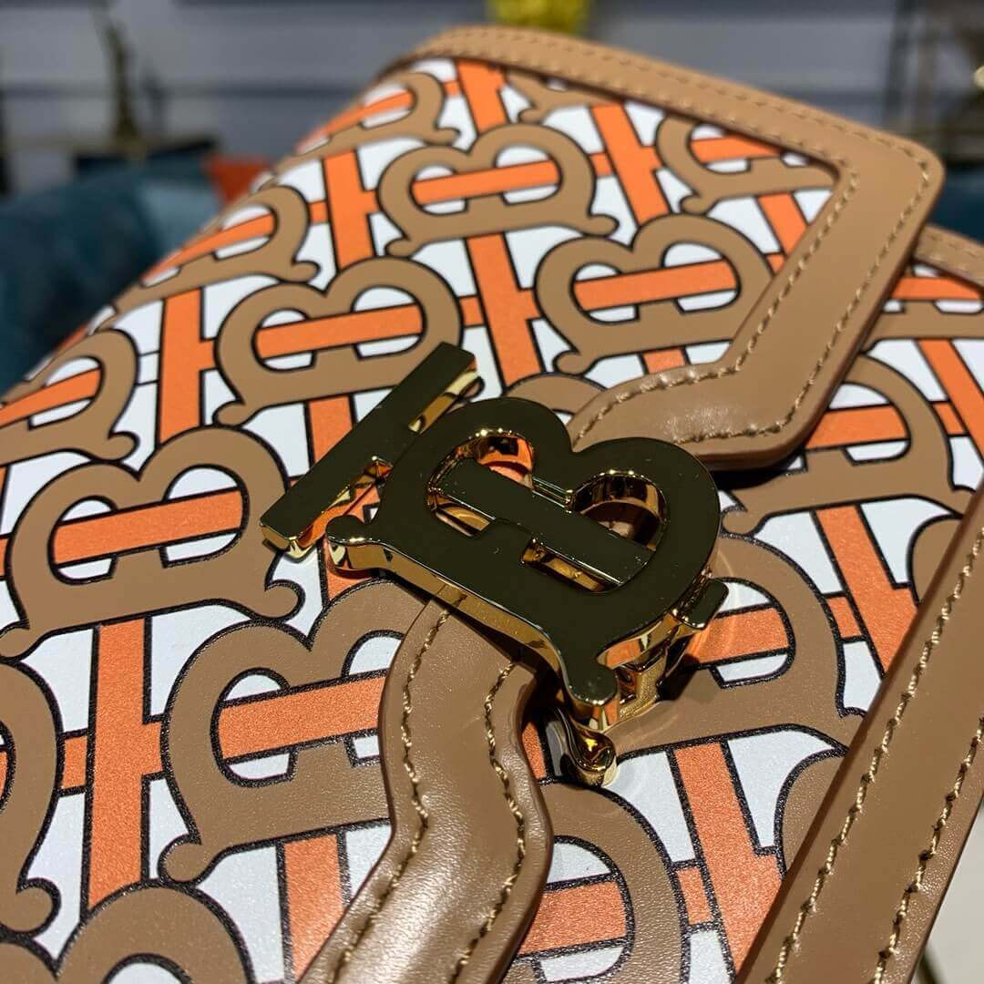 Burberry Belted Monogram Lambskin TB Bag 80171091