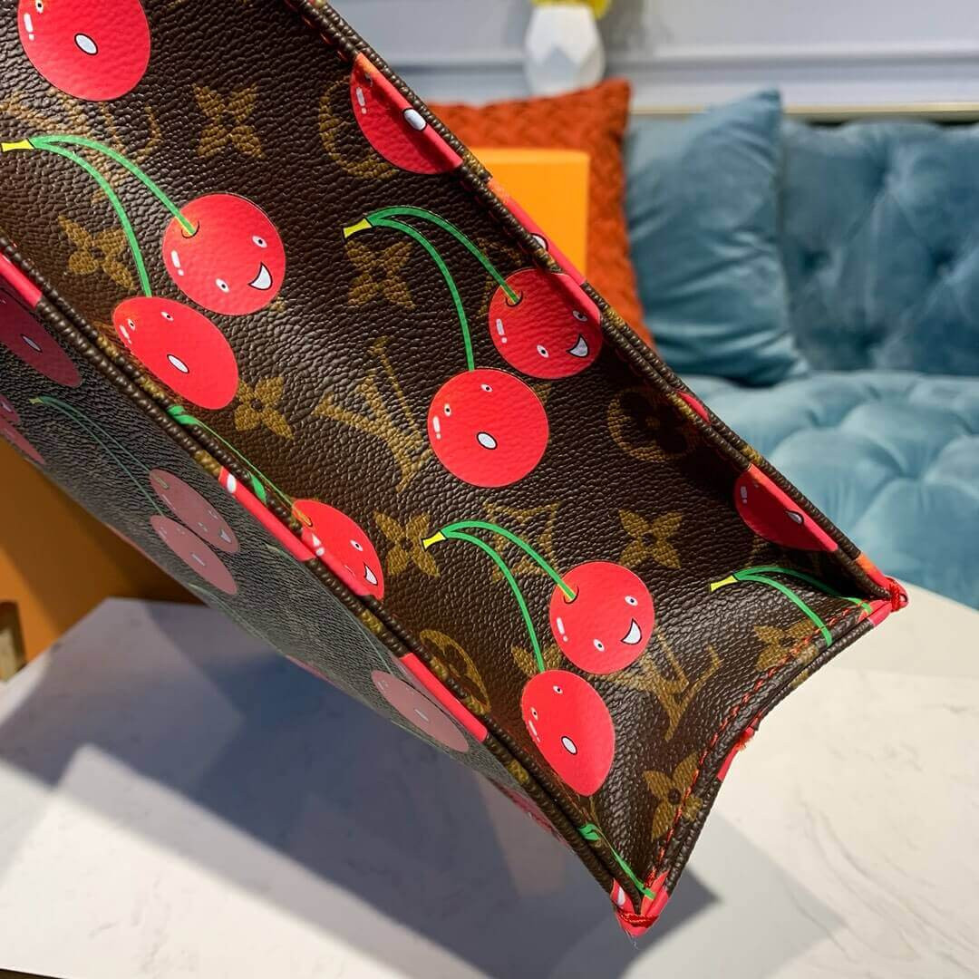 Louis Vuitton Monogram Cherry Sac Plat Tote Bag M51140