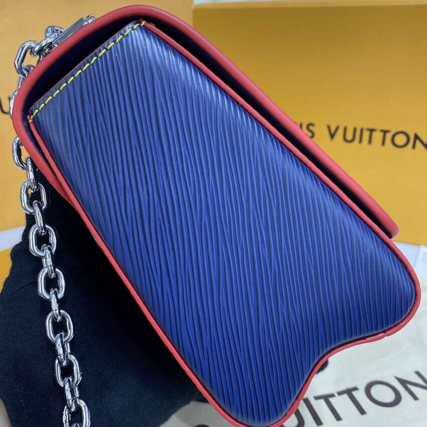 Louis Vuitton Epi Leather Twist MM M50282 Navy Blue/Red
