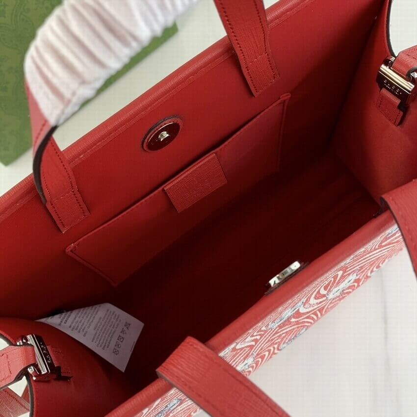 Gucci Yuko Higuchi Tote Bag Cat Print 605614