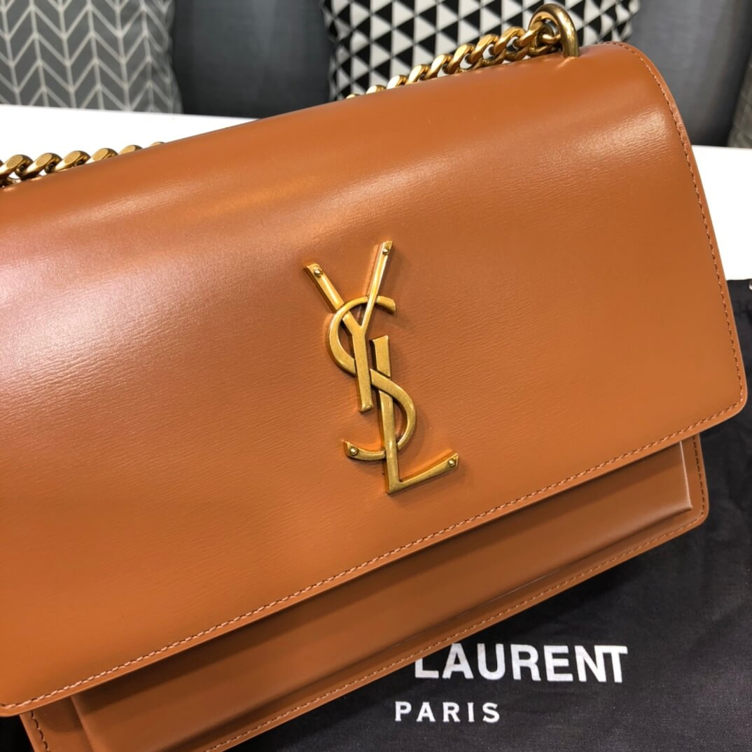 Saint Laurent Sunset Medium In Smooth Leather 442906