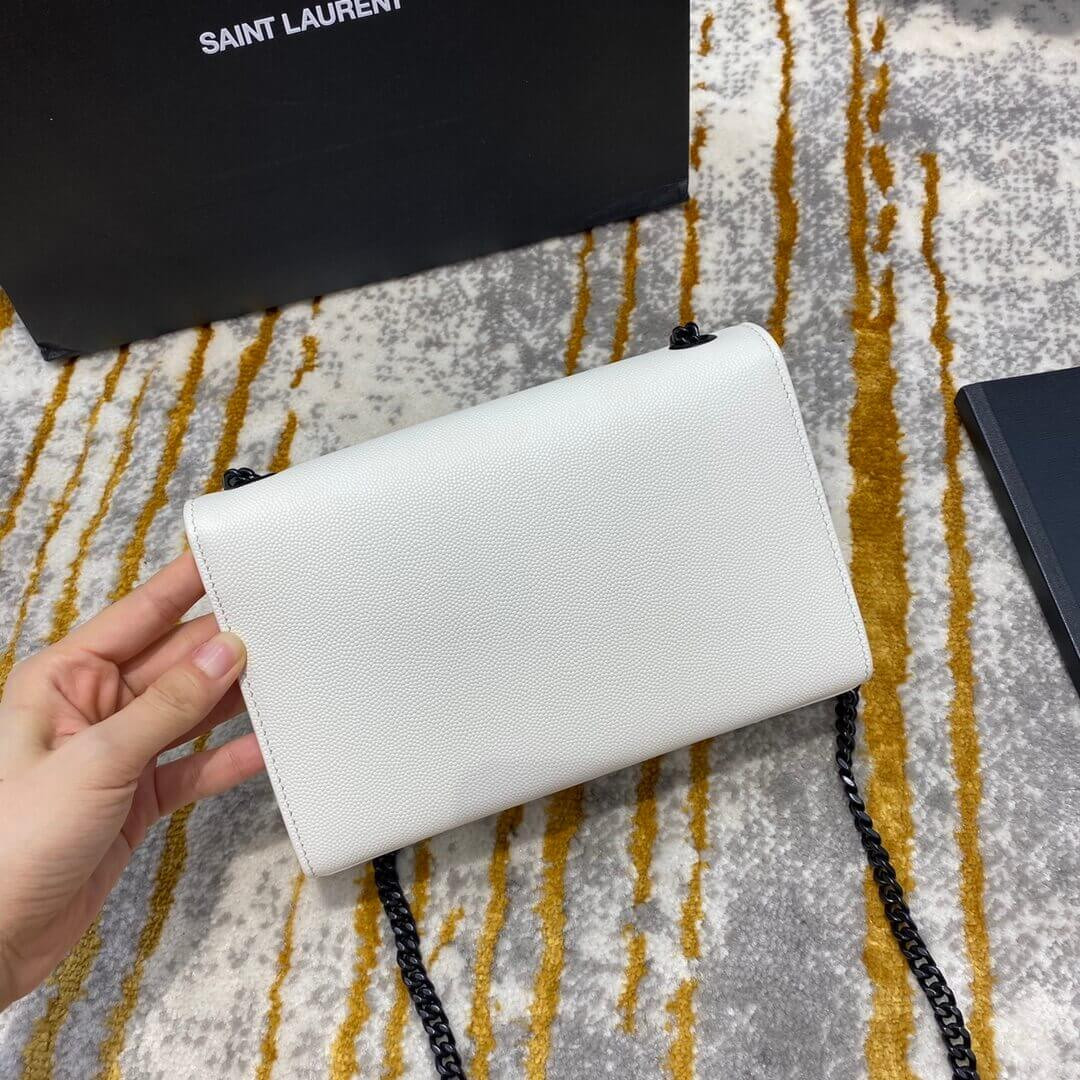 YSL Saint Laurent Classic Small Kate Chain Bag 20cm In Grain Leather 469390