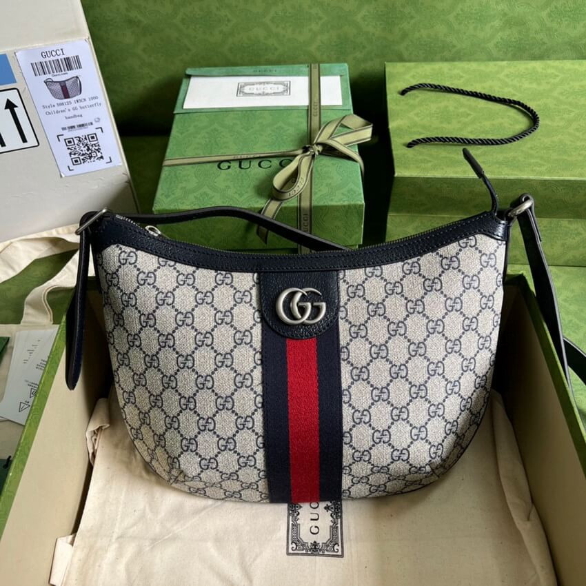 Gucci Ophidia GG Small Shoulder Bag 598125 in Blue