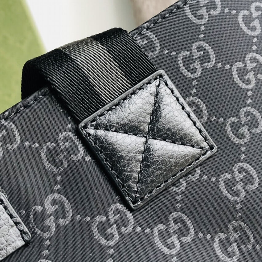 Gucci GG Guccissima Black Nylon Tall Tote Bag 449177