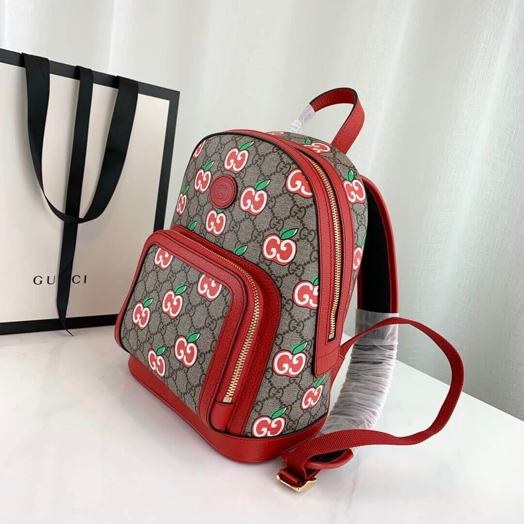 Gucci GG Apple Print Small Backpack 601296