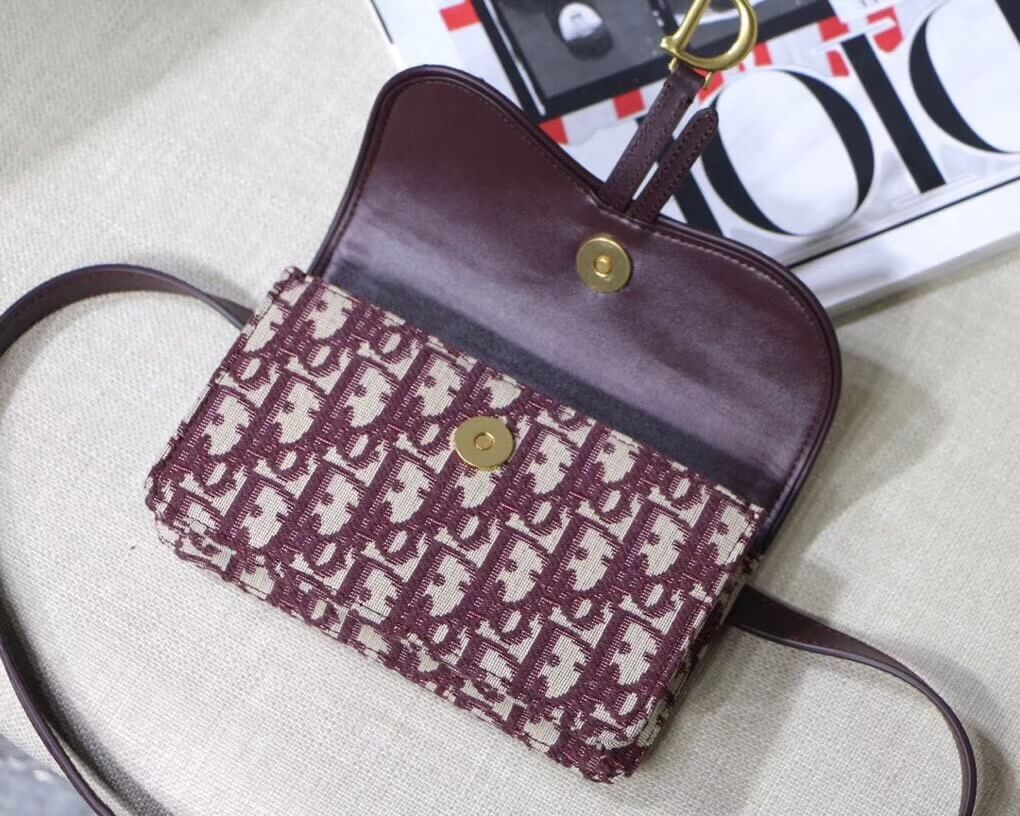 Christian Dior Oblique Saddle Belt Bag S5619