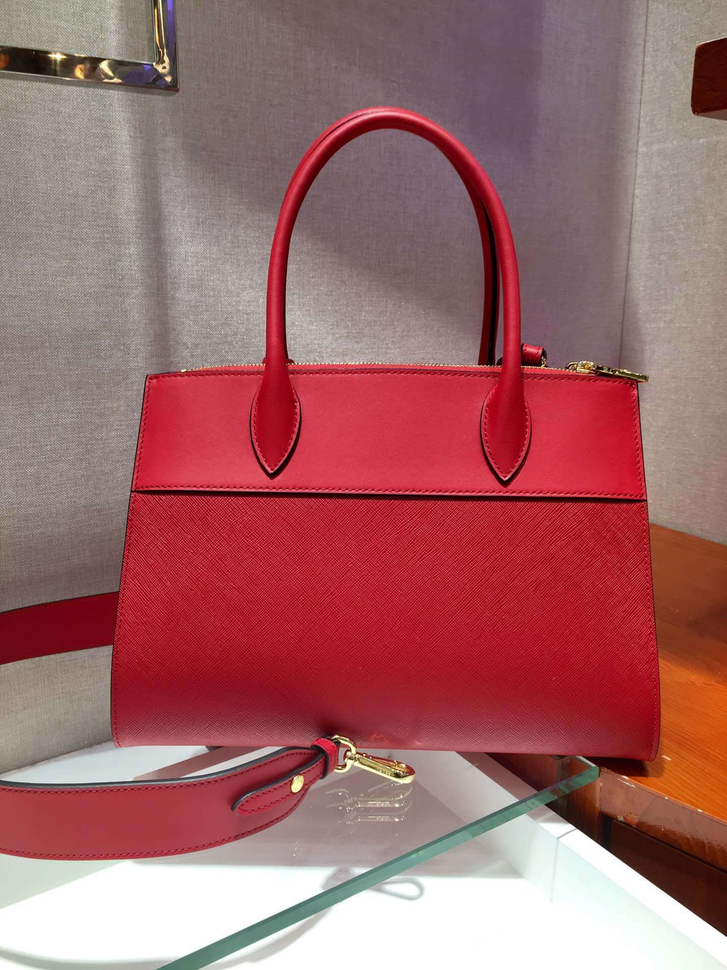 Prada Paradigme Saffiano Leather Bag 1BA102-1