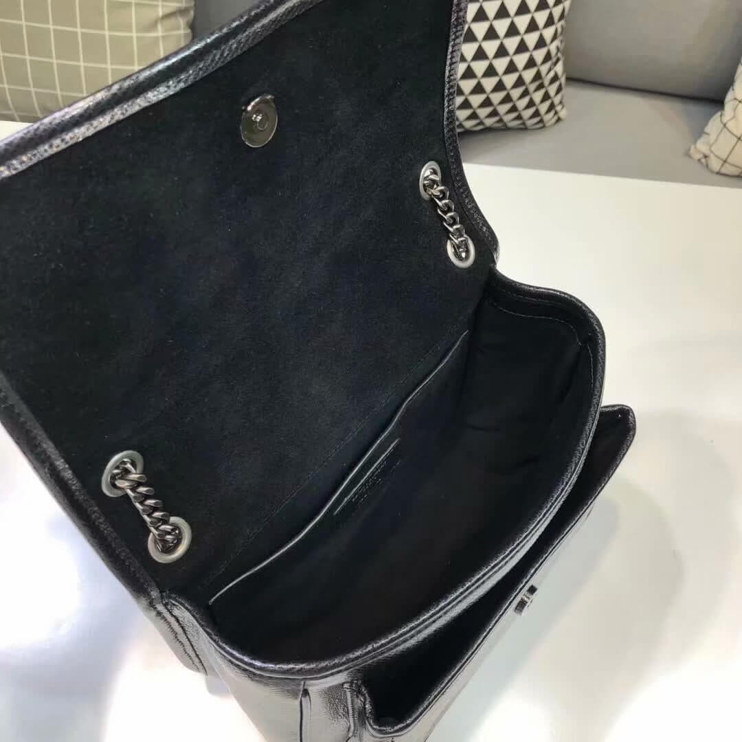 Saint Laurent Niki Baby In Metallic Leather 533039