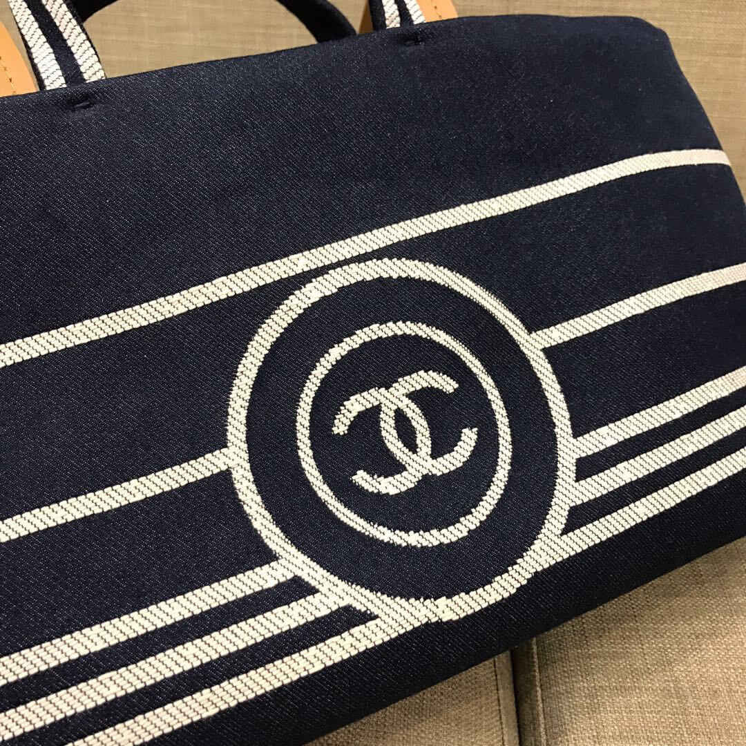 Chanel Denim Large Tote A92241