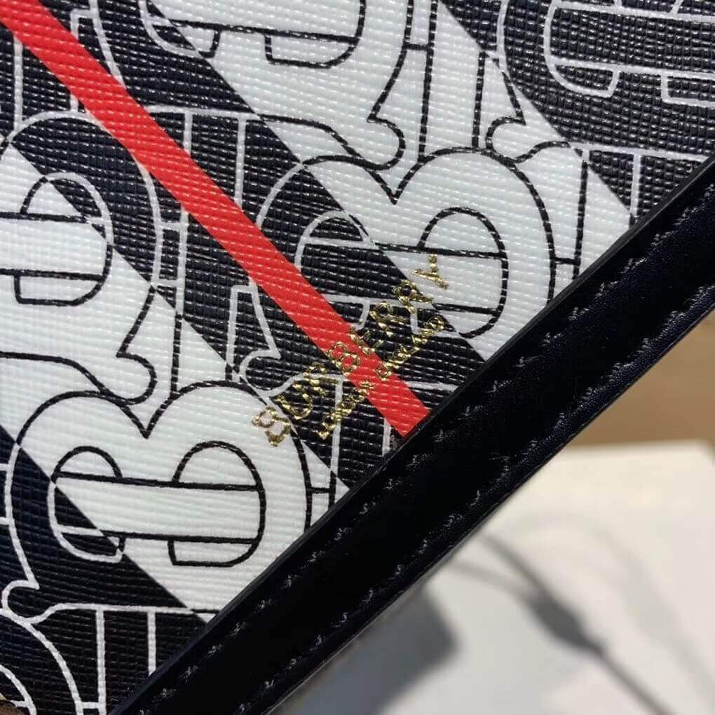 Burberry Small Monogram Stripe E-canvas Pocket Bag 80193631