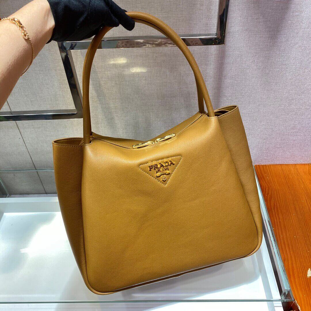 Prada Deerskin Leather Tote Bag 1BC142