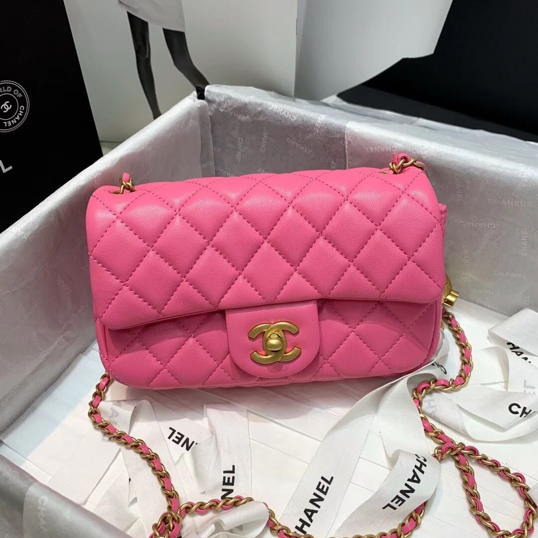 Chanel Lambskin  Flap Bag AS1787