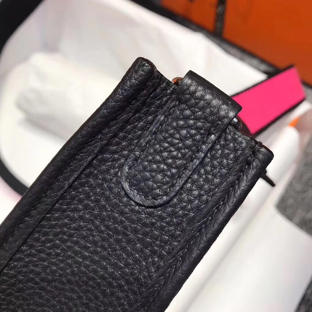 Hermes Mini Evelyne Bag in Togo Leather 17cm