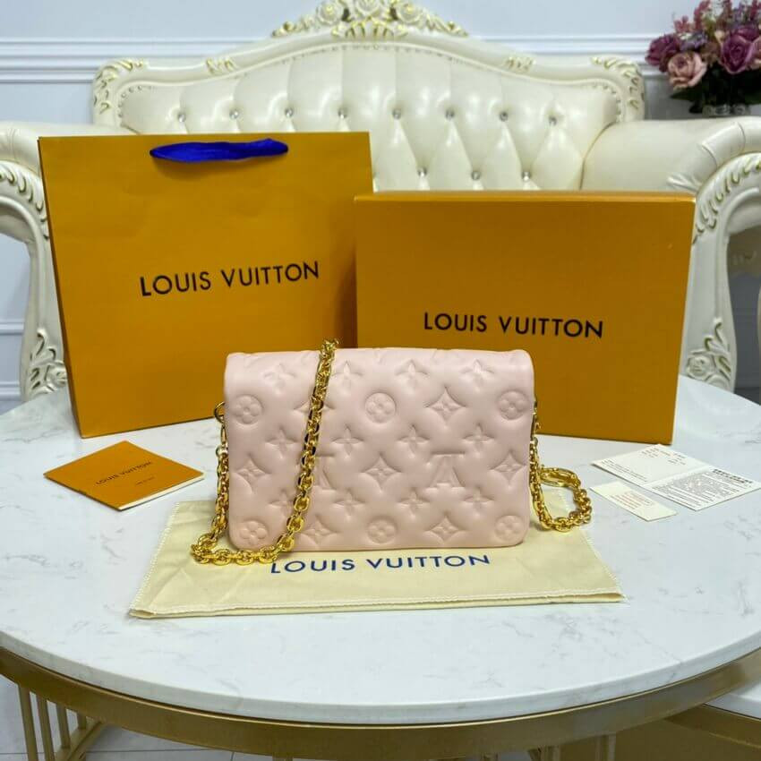 Louis Vuitton Limited Edition Pochette Coussin M80834 Dragee Pink