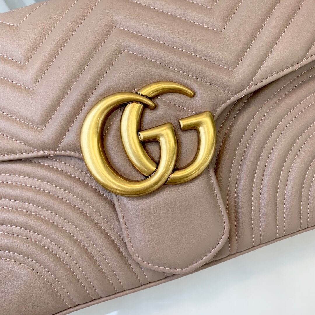 Gucci GG Marmont Medium Matelassé Shoulder Bag 443496