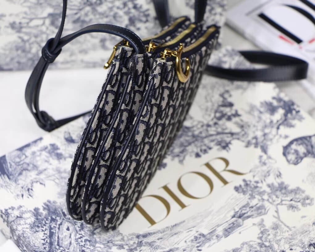 Christian Dior Saddle Oblique Clutch S5642
