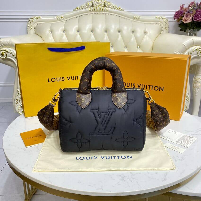 Louis Vuitton Econyl Speedy Bandouliere 25 M59008 Black