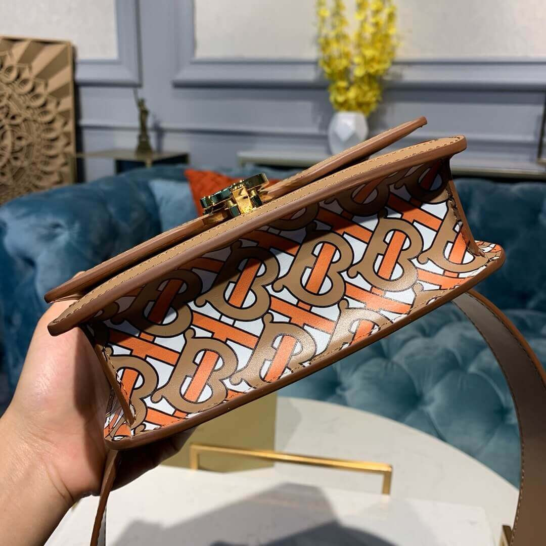 Burberry Belted Monogram Lambskin TB Bag 80171091