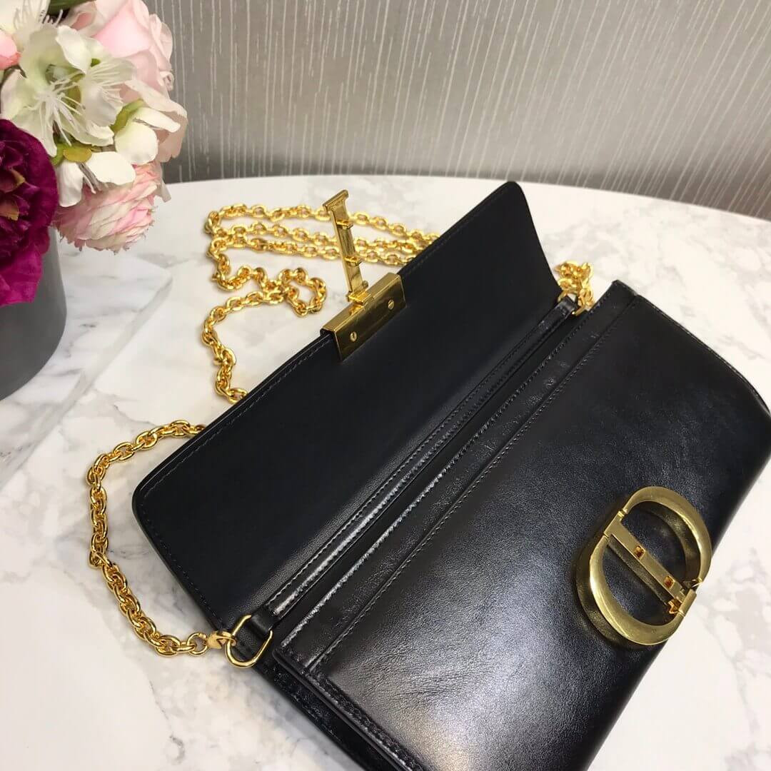 Christian Dior 30 Montaigne Calfskin Clutch Chain Bag M9206