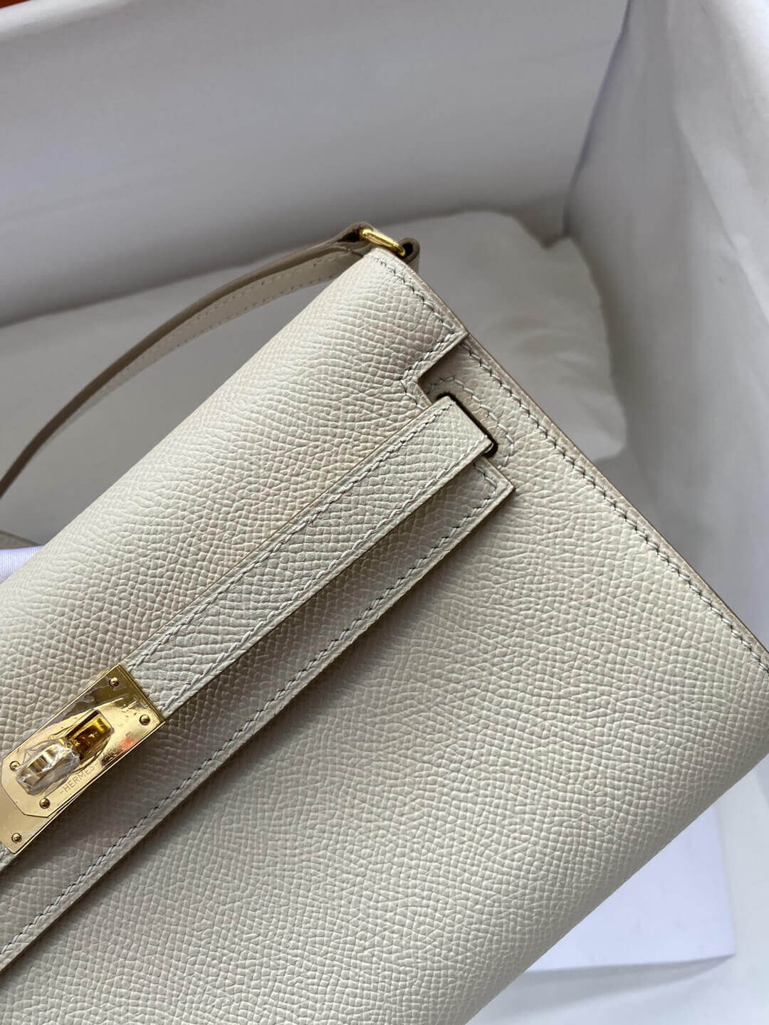 Hermes Kelly Wallet to Go Woc 499041 Off-White