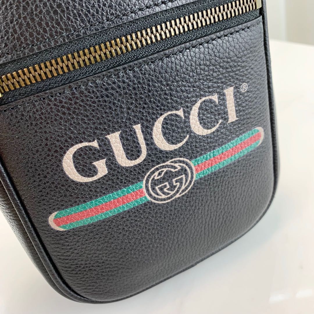 Gucci Print Leather Shoulder Bag 574803