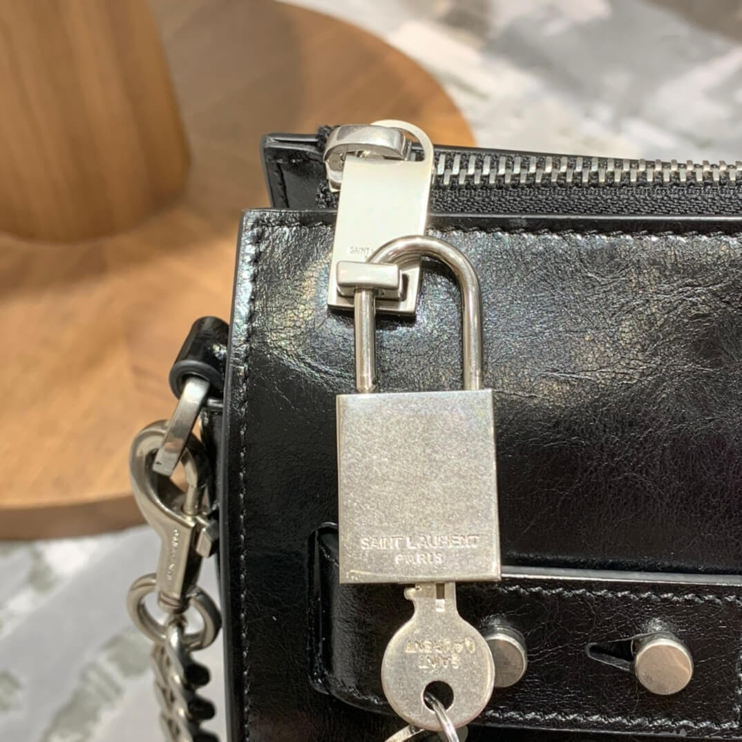 Saint Laurent Sac De Jour Souple 36 Duffle Bag In Moroder Leather 491714