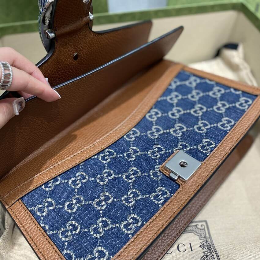 Gucci Denim Small Dionysus Shoulder Bag 400249