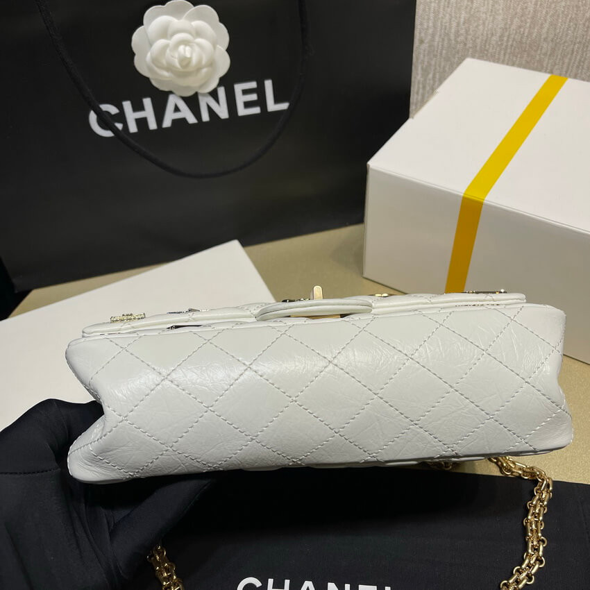 Chanel Quilted Calfskin Leather 2.55 Reissue New York Lucky Charms Flap Bag 37586