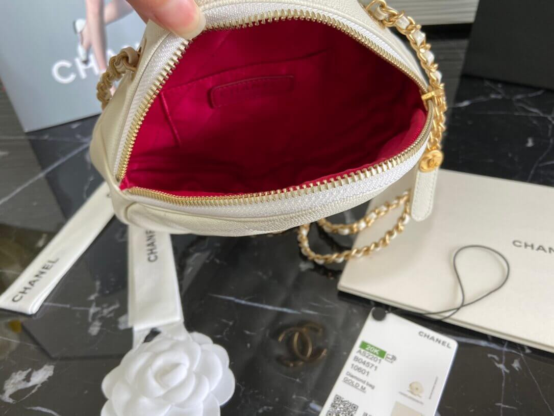 Chanel Small Diamond Bag AS2201 in Grained Calfskin