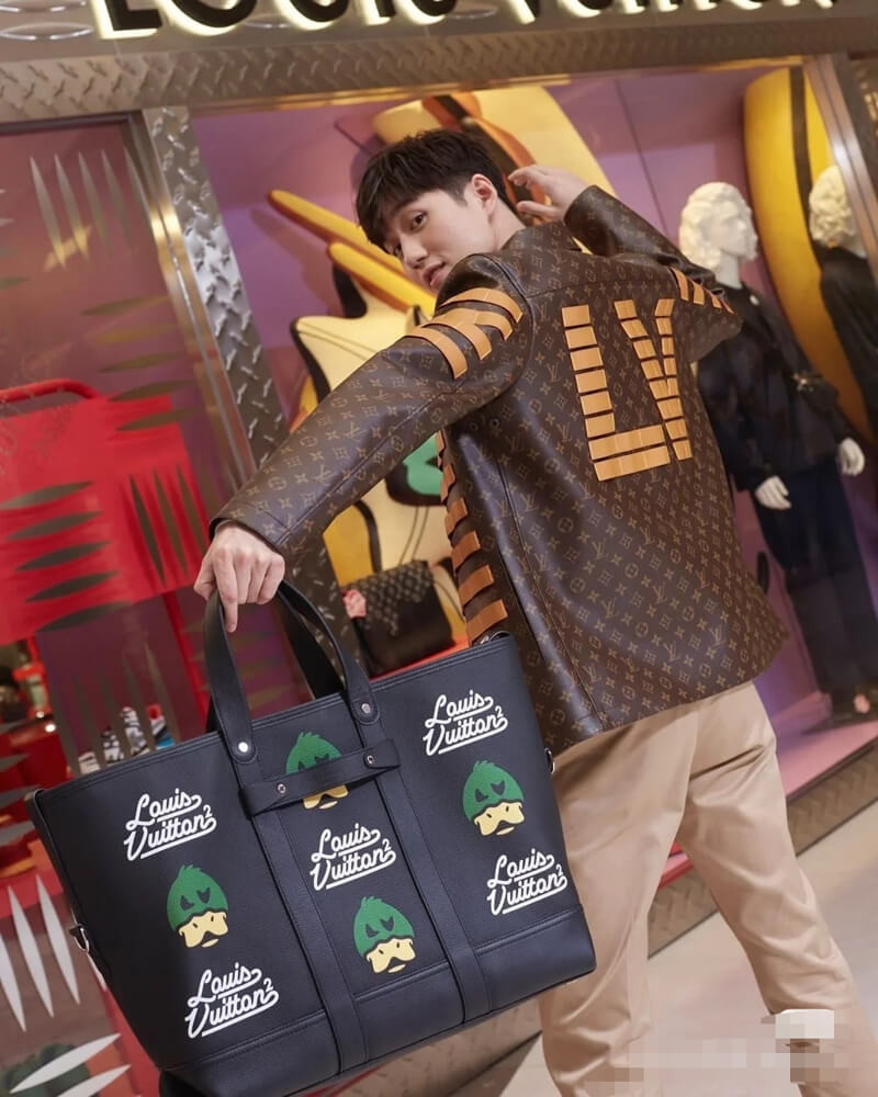 Louis Vuitton x Nigo Tote Journey M59373 Black