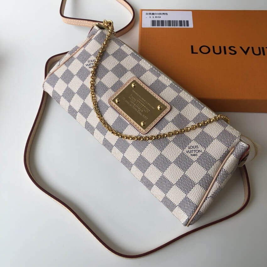 Louis Vuitton Damier Azur Canvas Eva Clutch N55214