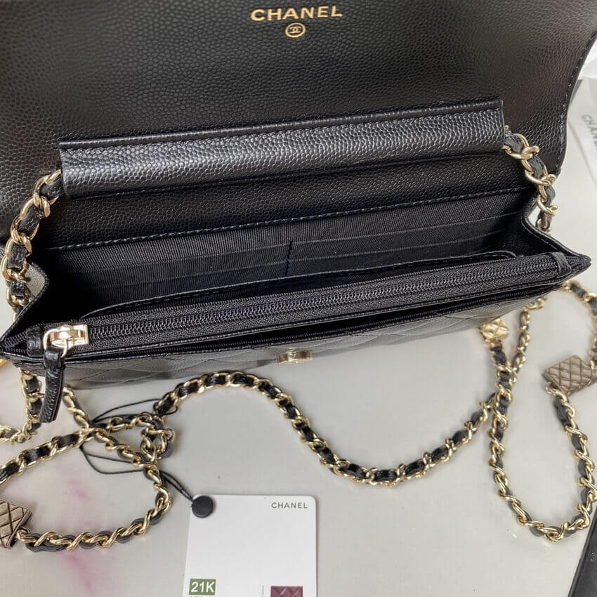 Chanel Caviar Calfskin WOC Wallet On Chain AP2400