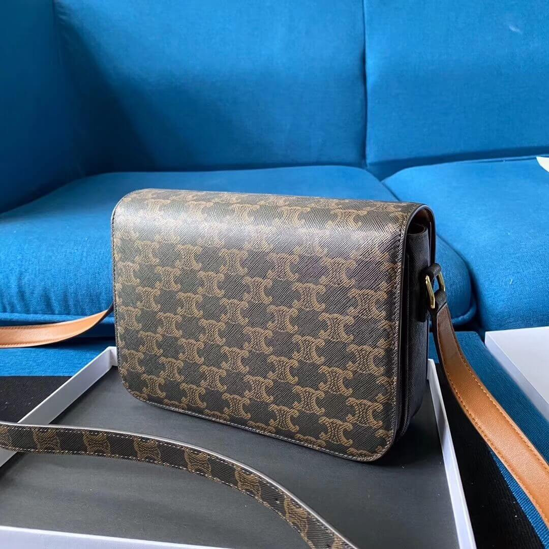 Celine Medium Triomphe Bag In Triomphe Canvas 187362