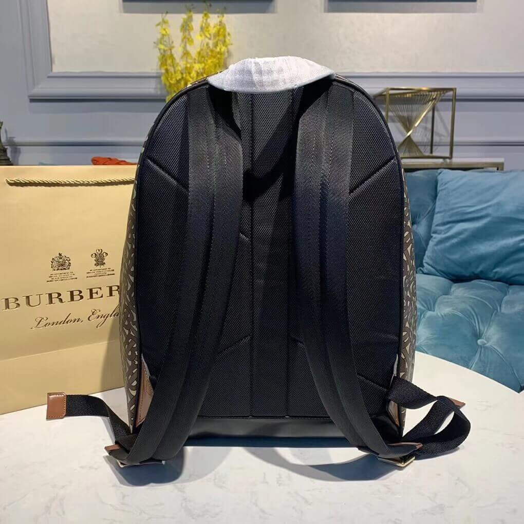 Burberry Monogram Stripe Print E-canvas Backpack 80186511