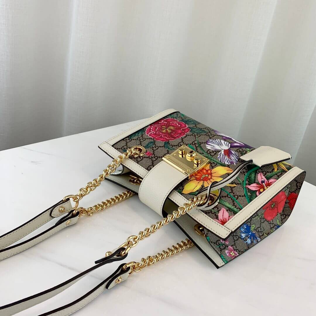 Gucci Padlock GG Flora Small Shoulder Bag 498156