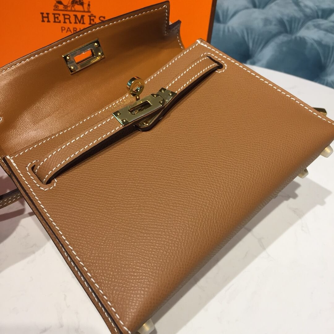 Hermes Kelly Bag 19cm in Epsom Leather