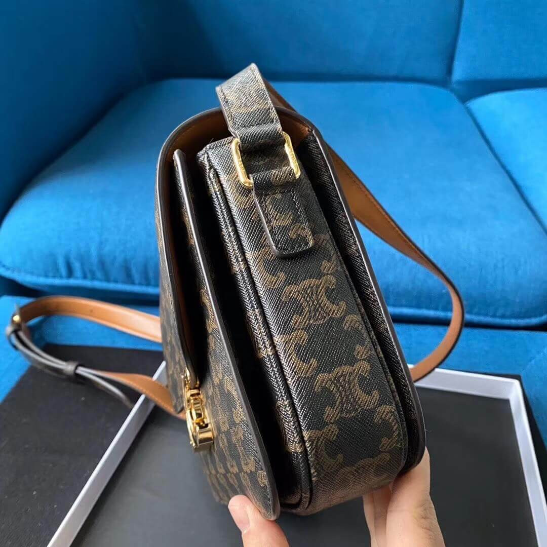 Celine Medium Triomphe Bag In Triomphe Canvas 187362