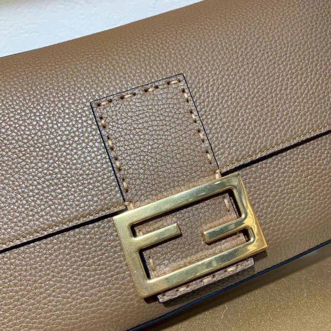 Fendi Grained Calfskin Baguette Large Bag 8BR771