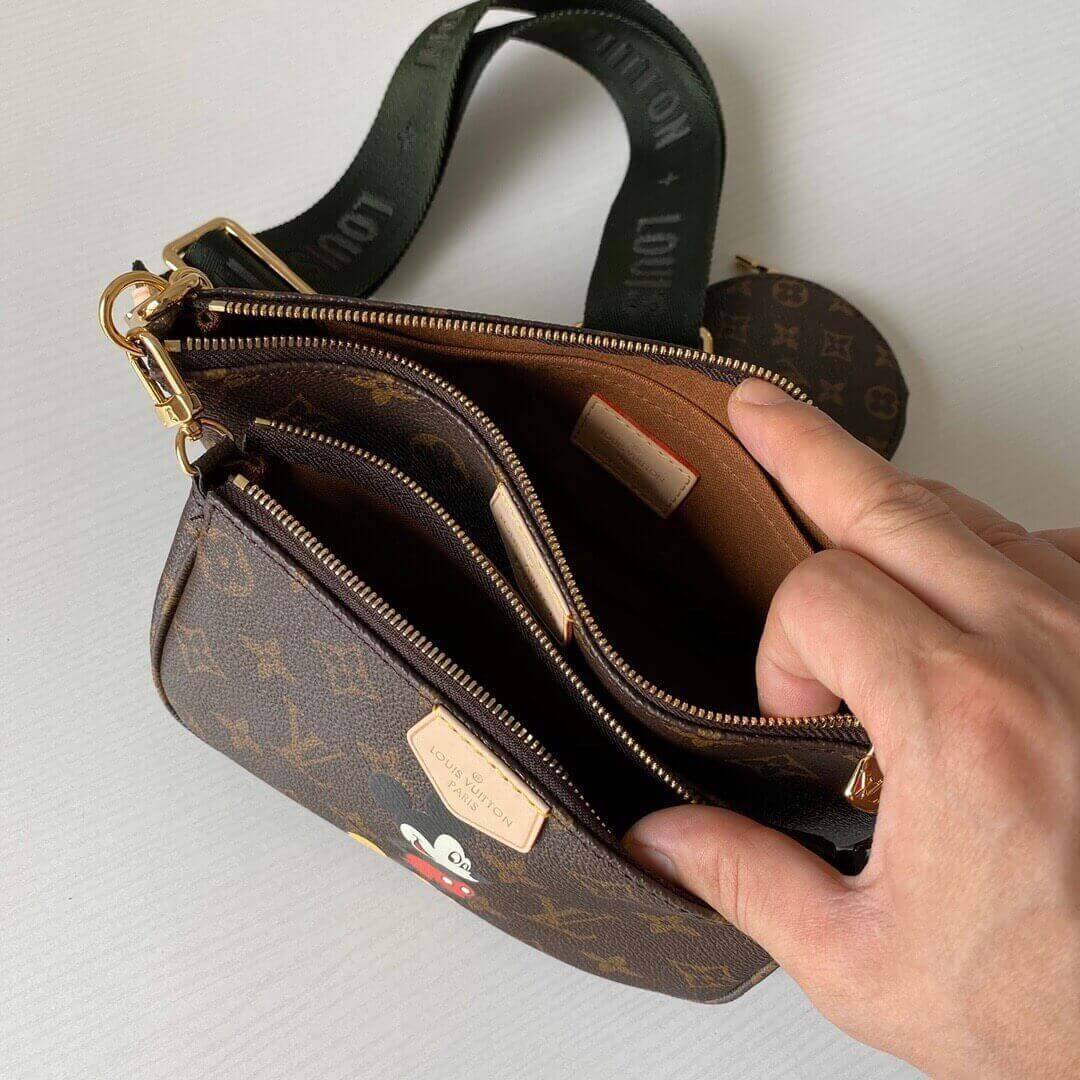 Louis Vuitton Mickey Mouse Print Multi Pochette Accessoires M44813