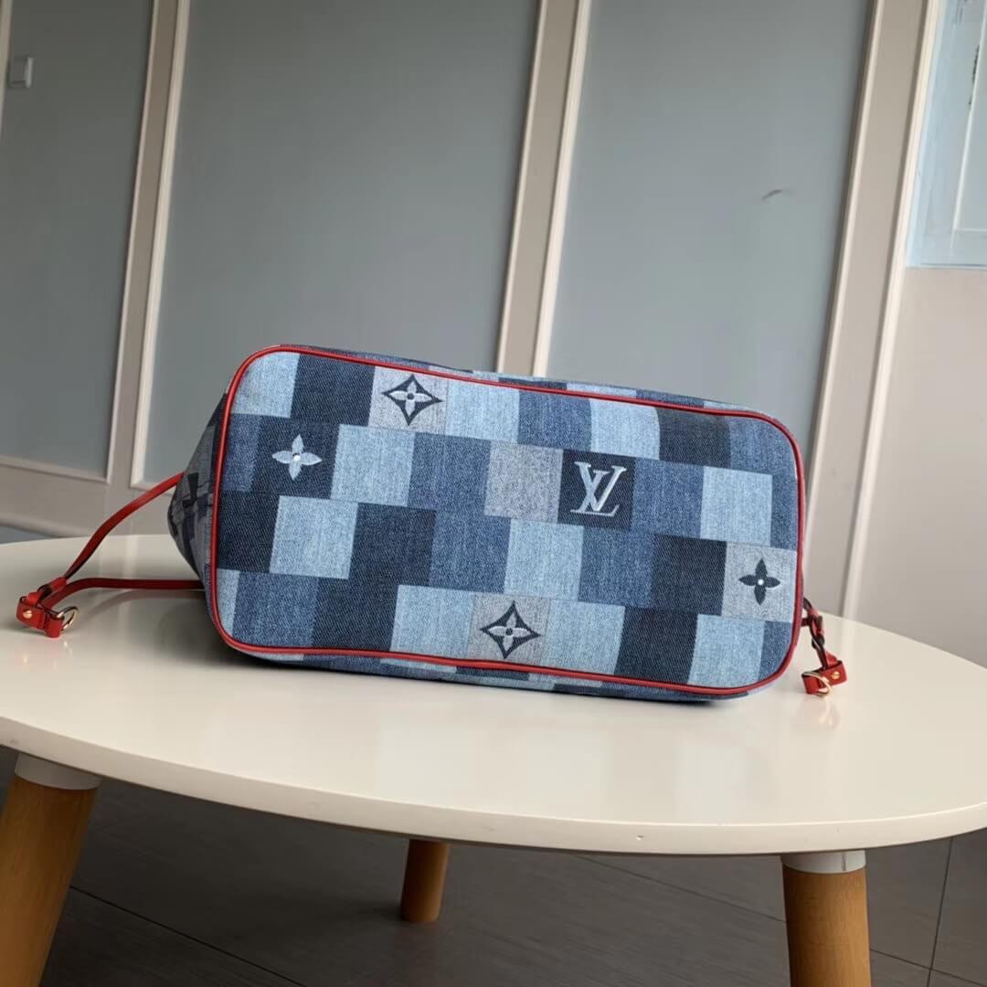 Louis Vuitton Monogram Denim Canvas Neverfull MM M44981