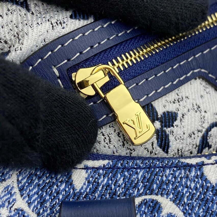 Louis Vuitton Monogram Jacquard Denim Speedy Bandouliere 25 M59609