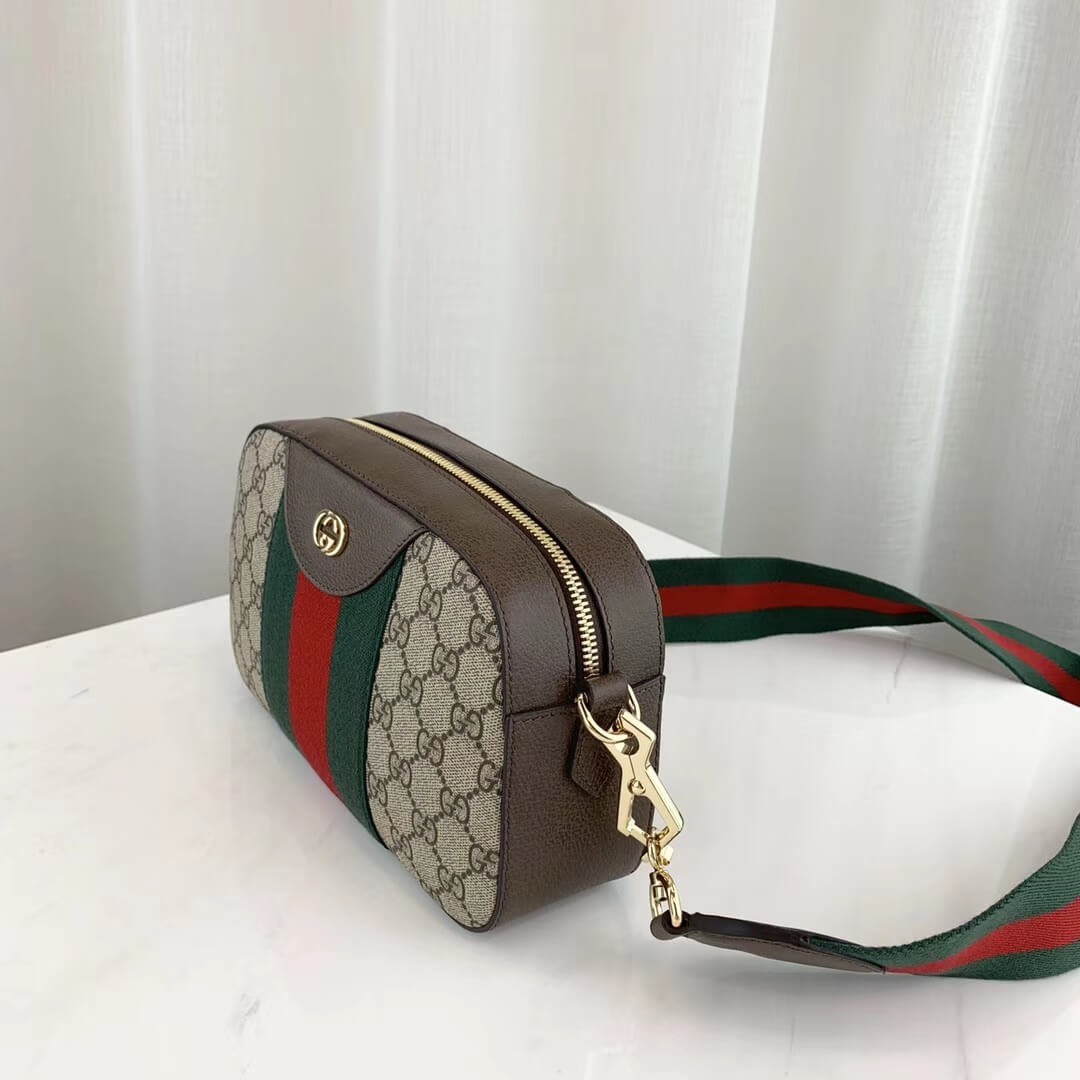 Gucci GG Supreme Shoulder Bag 575073 Coffee